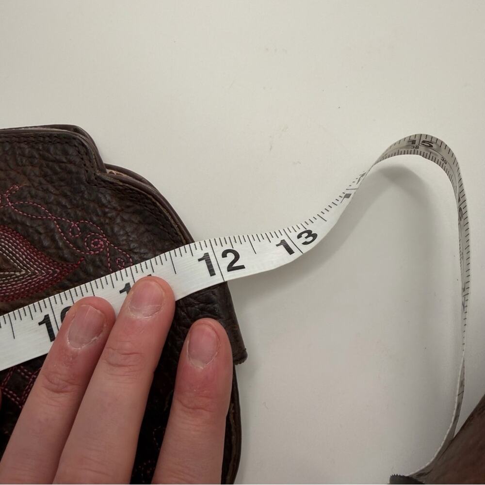 Justin Boots Women’s QuickDraw Western Boots in Chocolate Brown Pink Stitching - Picture 9 of 14